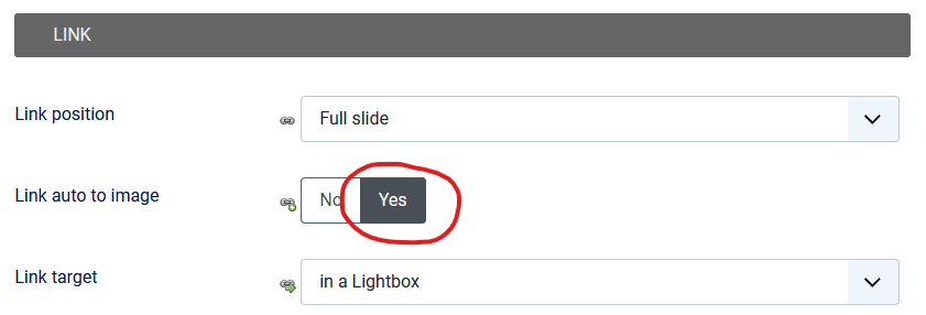 liaison automatique des images lightbox